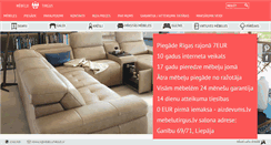 Desktop Screenshot of mebelutirgus.lv